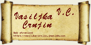 Vasiljka Crnjin vizit kartica